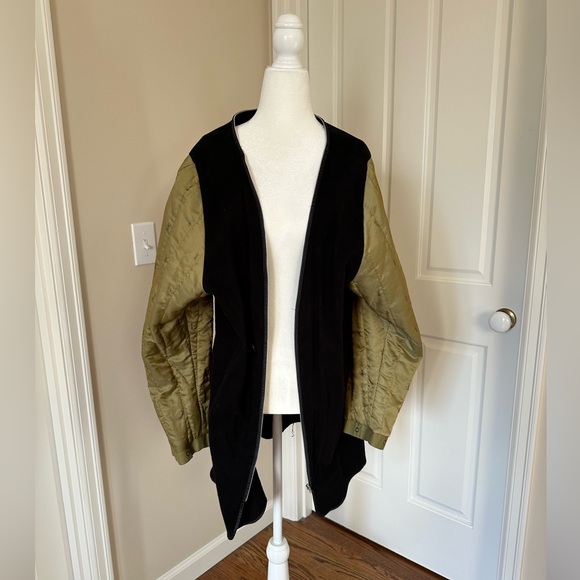 Vintage 1990s YSL Yves Saint Laurent Pour Homme Army Green Khaki Trench Coat - Picture 14 of 15